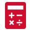 Icon illustration of a calculators 